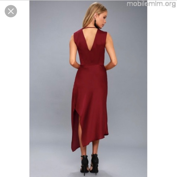 Keepsake Transcend Midi Dress Sz XS Plum - Picture 4 of 8